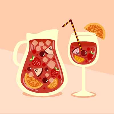Sangría de vino